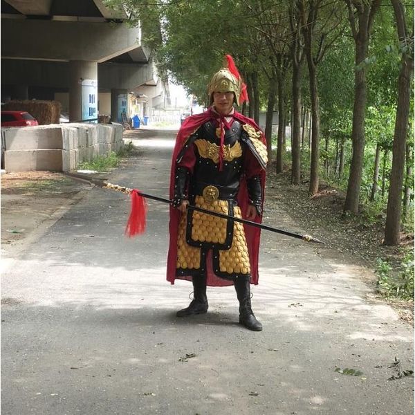 Boa qualidade antiga dinastia trajes do Exército china terno histórico armadura geral para trajes de armadura homens soldado halloween cosplay