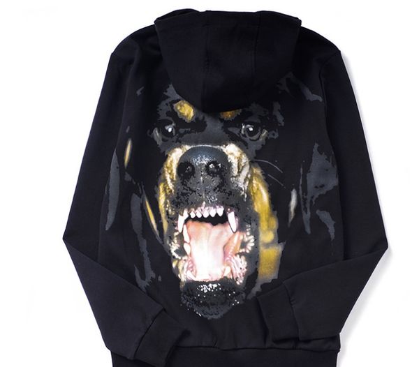 

fashion men's coats dog print jackets runway brand european design party style men's clothing black hoodies