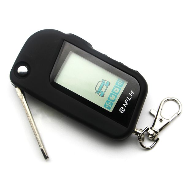 

a93 vertical screen lcd remote keychain for twage starline a93 russian version two way car burglar alarm system key chain fob