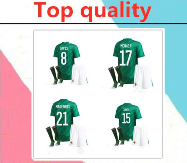 

2020 2021 northern ireland davis magennis soccer jersey full kits 2020 northern ireland evans boyce mcnair footall shirt with socks, Black;yellow