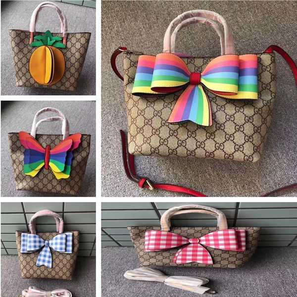 

Kid de igner handbag fa hion girl mini prince pur e cla pattern cute cro body bag baby coin pur e children candy bag, Black