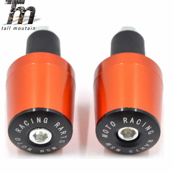 

2pcs cnc motorcycle road bike handlebar cap hand grips bar end plug 7/8'' 22mm motor handlebar counterweight grips ends