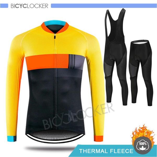 

men pro team winter jacket cycling clothing long sleeve jersey thermal fleece uniform ropa de ciclismo invierno hombre, Black;blue