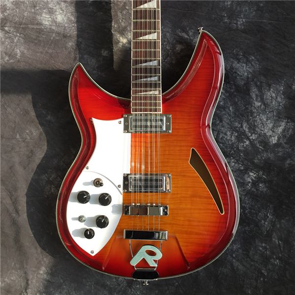 

2020 left-hand 12-string electric guitar, semi-hollow, rosewood fingerboard, ing