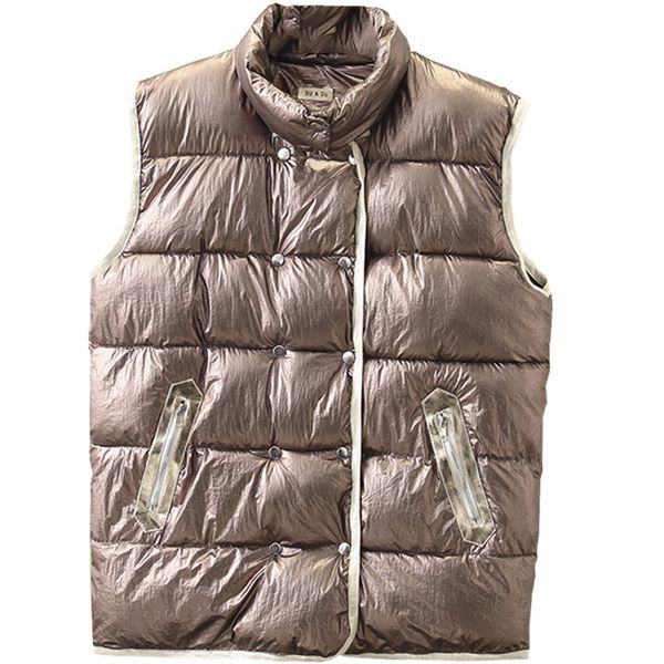 

winter casual vests 2019 plus size clothing fashion loose filling sustans thick warm padded coats women b3-8077, Black;white