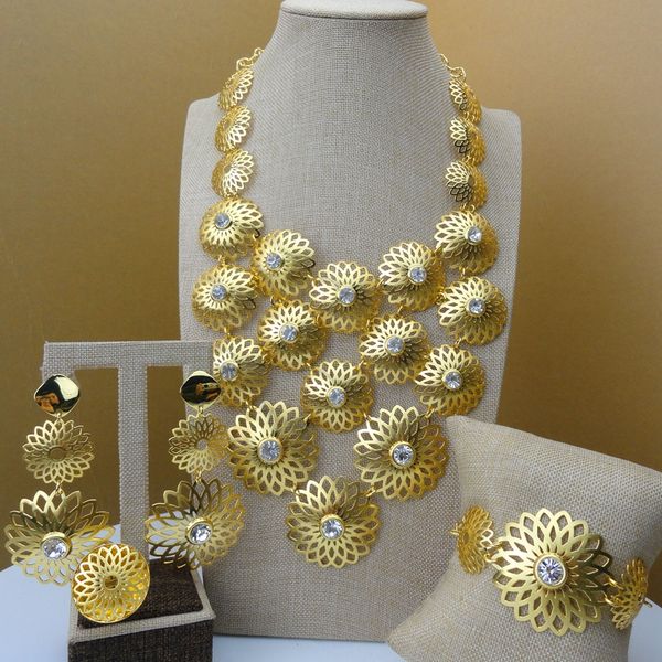 

yuminglai african jewellery dubai costume jewelry big jewelry sets for women fhk5577, Silver
