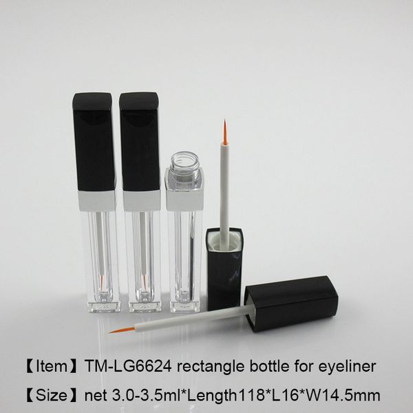 

tm-lg6624 прямоугольная бутылка 3,5 мл подводка для глаз кисть контейнер 250 шт./лот