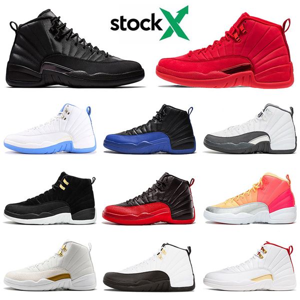 

stock x mens basketball shoes 12s 12 xii new jumpman dark grey reverse taxi punch flu game fiba trainers size 47