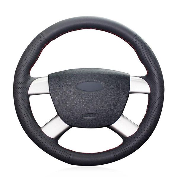 

for ford kuga 2008-2011 hand-sewn steering wheel cover black artificial leather