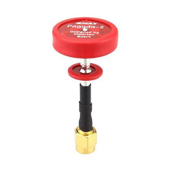 2 Stück Emax Pagoda 2 5,8 GHz 50 mm LHCP FPV-Antenne SMA-Stecker – Rot