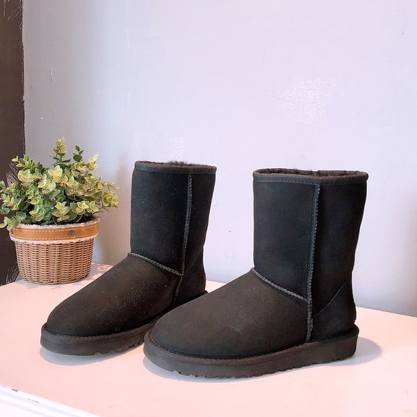 

australia high designer women fur ankle boots triple black grey brown fashion luxury classic snow boot size 35-40 factory direct