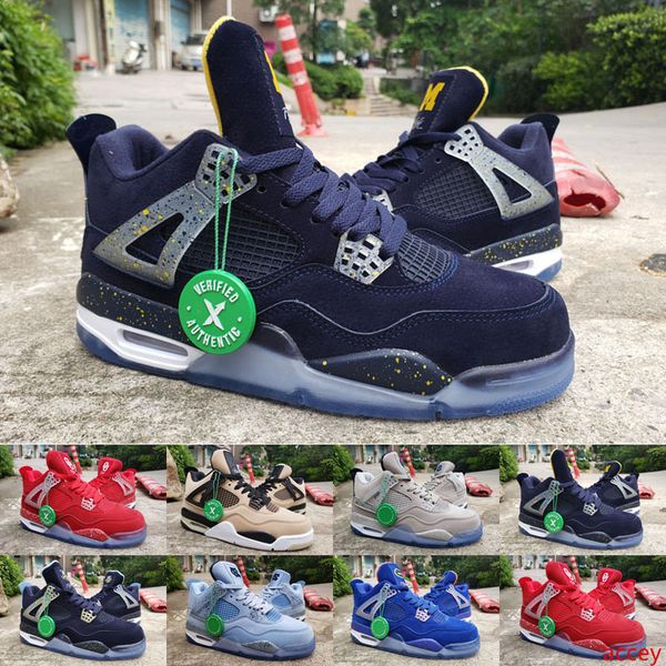 

jumpman 4 florida gators pe unc powder blue suede basketball shoes men 4s gators pe blue orange unc sports sneakers 5 ice blue