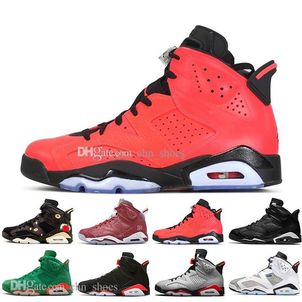 

new 2019 infrared bred unc 6 6s mens basketball shoes 3m reflective bugs bunny tinker hatfield black cat flint men sports sneakers designer