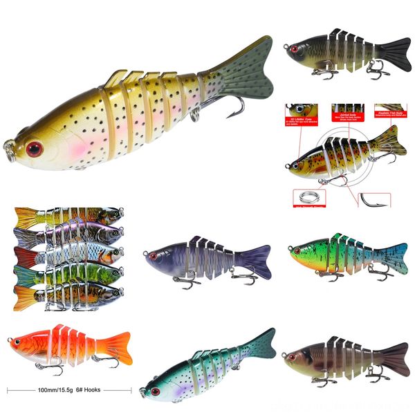 

zzyri fishing luya hard bait 10cm * 15.5g built-in bait long bionic steel ball sfake bait