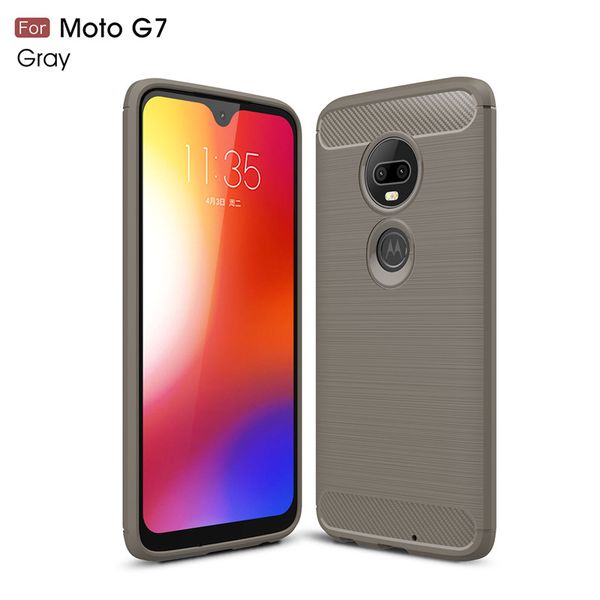 

новый для motorola g6 g7 углеродного волокна бампер прочный тпу мягкая задняя крышка для moto x c e4 g4 g5 g5s g6 плюс силиконовые e5 play g