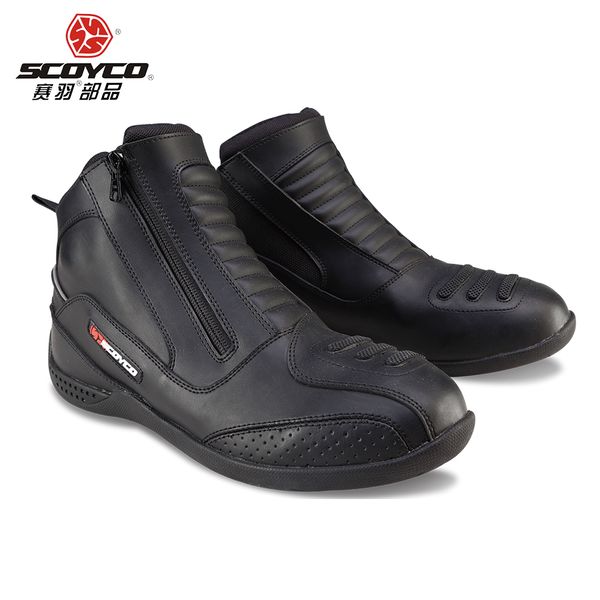 

scoyco men's motorcycle boots moto vintage ankle boots bota moto shoes motocross chaussure black botas