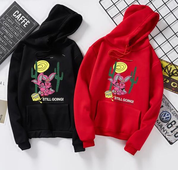 

brand hoodie for mens sweatshirts with animal autumn mens designer hoodies spring long sleeve mens kanye clothing 7 colors s-3xl, Black