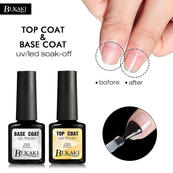 

bukaki french base coat nail gel polish nail art no sticky primer semi permanent uv led lamp dryer gel varnish, Red;pink