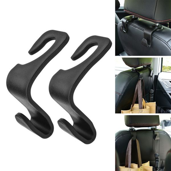 

1pair car organizer seat back hooks vehicle hidden headrest hanger for handbag shopping bag car accessories storage hanger