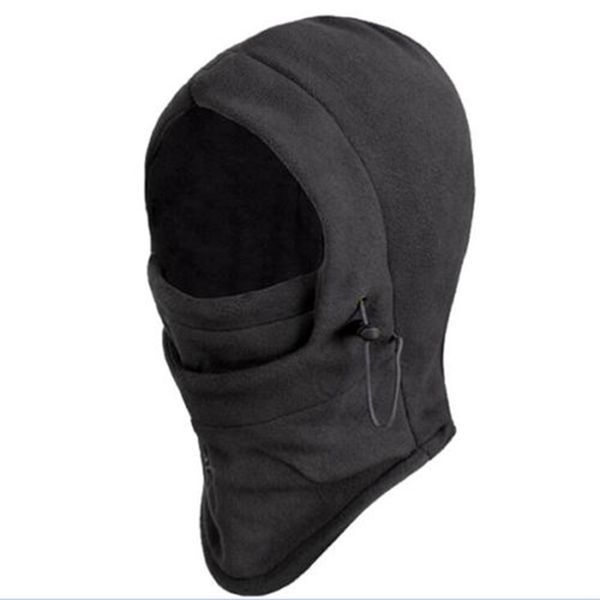 

1 pcs head scarf bandana thermal fleece bicycle face mask swat ski bike wind winter ser face mask neck warmer, Black