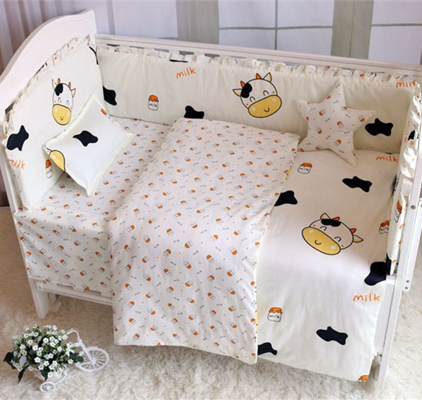 

6/9pcs crib beddings for baby toddler bedding girls kit berco baby nursery bedding bed bumper cotton children 120*60/120*70cm