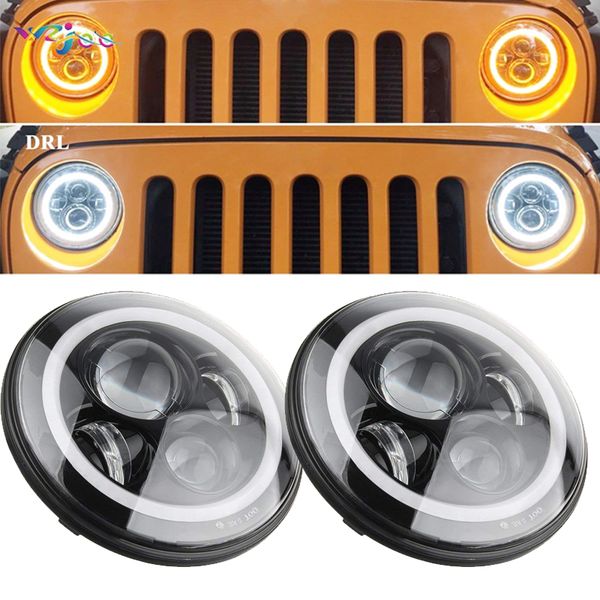 2019 For Nissan Patrol Y60 Hummer H1 H7inch Led Headlight For Jeep Wrangler Tj Jk Lj Cj 7inch For Land Rover Defender From Carledlamp 206 04