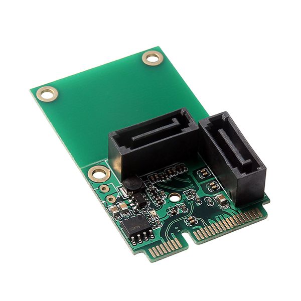 

sata 6g 2-портовый mini pci express жесткий диск расширение карты pci-e для sata3.0
