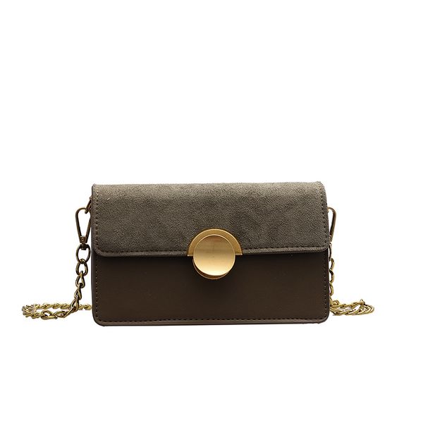 

retro fashion female scrub flap bag 2019 new pu leather women's handbag lock chain shoulder messenger bag