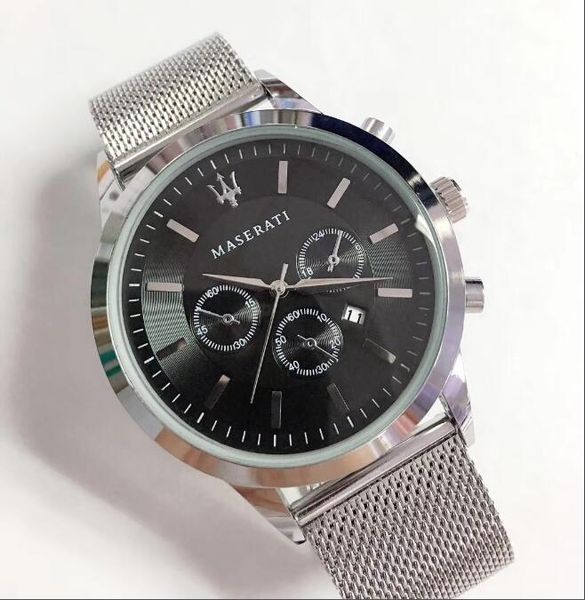 

Mens Watches Top Brand Luxury Waterproof Quartz Watch Men Clock Date Mesh Strap Wristwatches Male Relogio