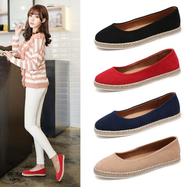 

summer single shoes female new one pedal lazy shoes breathable casual cloth wild flat, Black