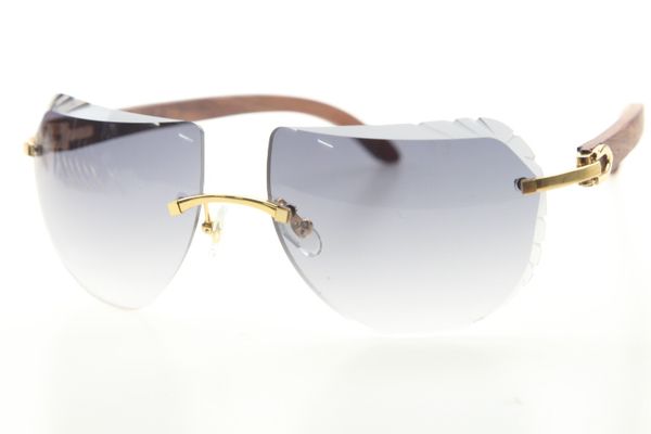 

фабрика оптовые солнцезащитные очки 8200763 дизайн 2020 горячие rimless высокого качества золотой кадр очки женщин мужчины c украшения, White;black
