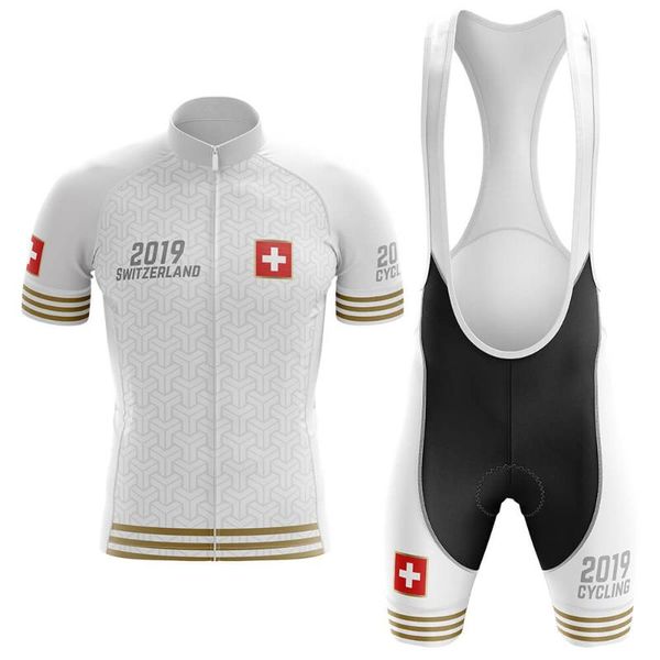 

2020 switzerland pro cycling set mtb bicycle wear maillot ropa ciclismo bike uniform cycling jersey set clothing, Black;blue