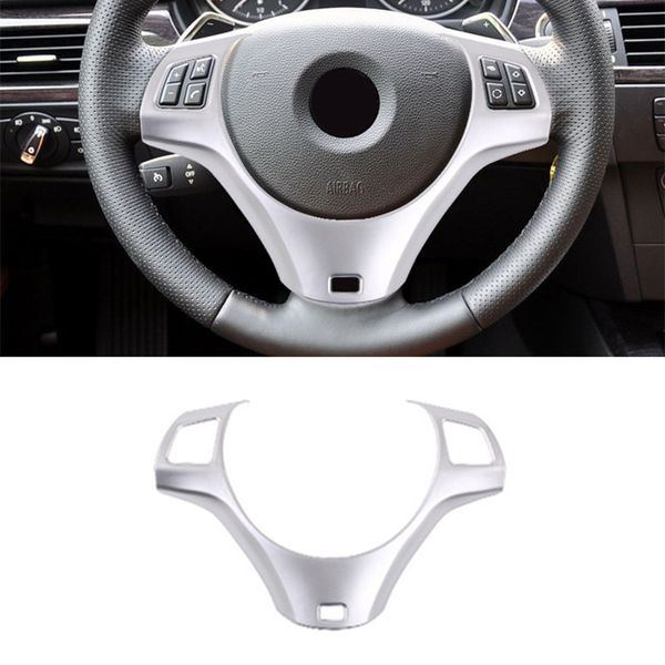 

car styling steering wheel frame deoration cover carbon fiber color trim for e90 3 series 2005-2012 interior accessories