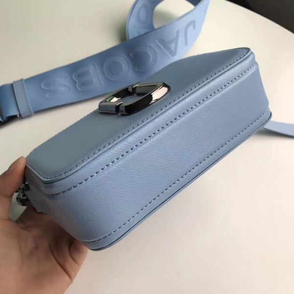 

2020 selling ladies shoulder bag leather camera bag wide shoulder strap double row zip mini square handbag envelope crossbo