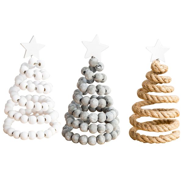 

creative mini christmas tree desk table small party ornaments new year's xmas decoration gift christmas wooden ornament