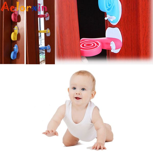 2019 Child Protection Baby Safety Snail Shape Cabinet Door Stopper Lock 360 Degree Rotation Windproof Door Card Child Lock From Oliveer 33 95