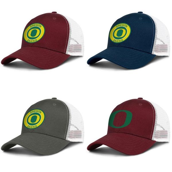 

oregon ducks round logo adjustable trucker cap cricket designer fashion baseball hat primary team logo, Blue;gray