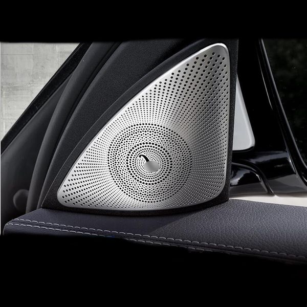 Edelstahl Autotür Audio Stereo Lautsprecher Pailletten Dekorative Abdeckung Zierleisten für Mercedes Benz E Klasse W213 Styling 16-19 Zubehör