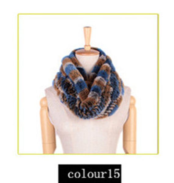 

2017 rex rex fashion woven thick warm big hair collar scarf, Blue;gray