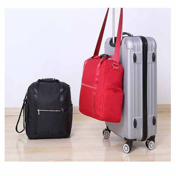 

new fashion travel pouch waterproof travel handbags women luggage folding bags wholesale large capacity bag nylon
