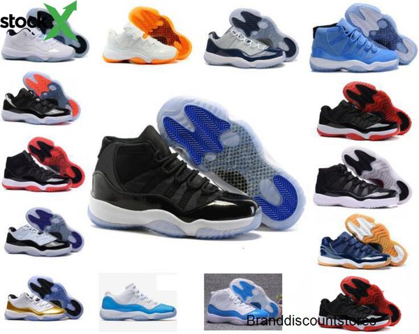 

11 new gym red chicago men women basketball shoes 11s gym red white athletic sports shoes sneakers us 5.5-13
