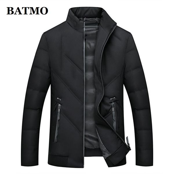 

batmo 2019 new arrival winter 80% white duck down jackets men,men's winter coat,plus-size l-4xl 8803, Black