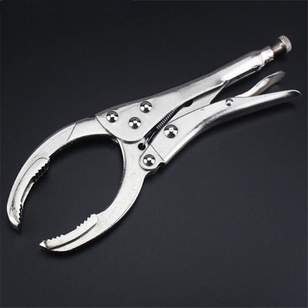 

10 inch locking pliers, adjustable oil filter plier universal oil filter grid wrench remover 40-100mm range wrench