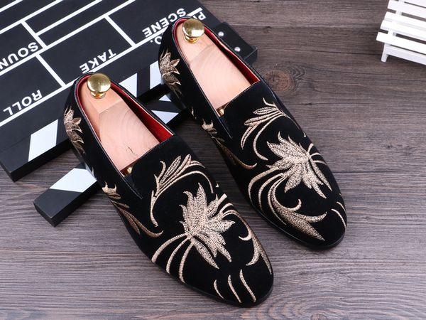 

men loafers matte leather pointed toe oxfords business dress shoes formal oxford shoes for men flats wedding male zapatos, Black