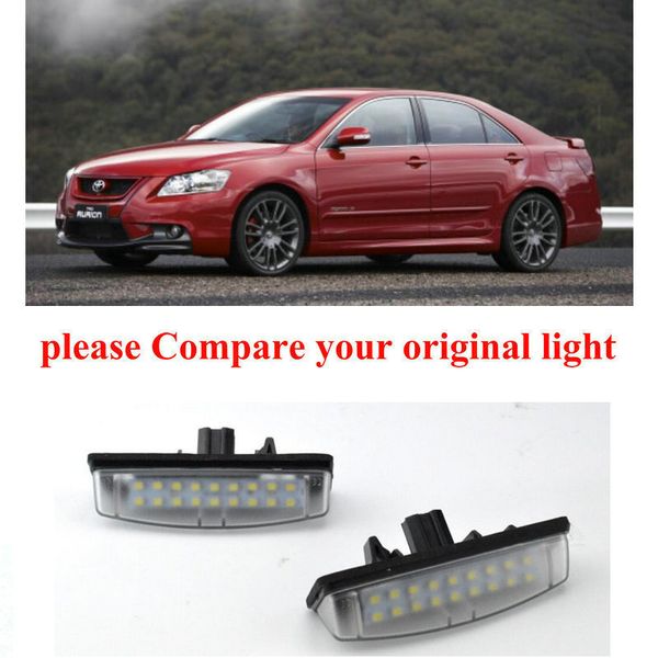 

2 лампы xenon white led номерного знак огней для camry aurion 2007 avensis verso безошибочного canbus