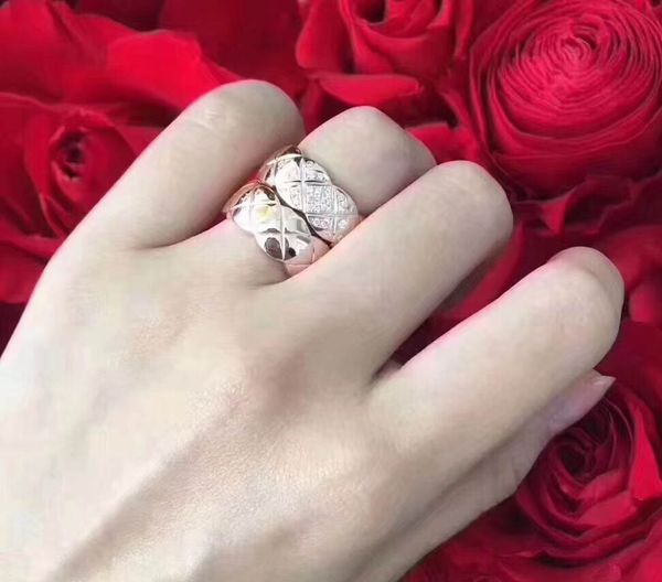 

fashion-s925 pure silver paris design ring with diamond and rhombus shape decorate crush charm women wedding jewelry gift ps5423