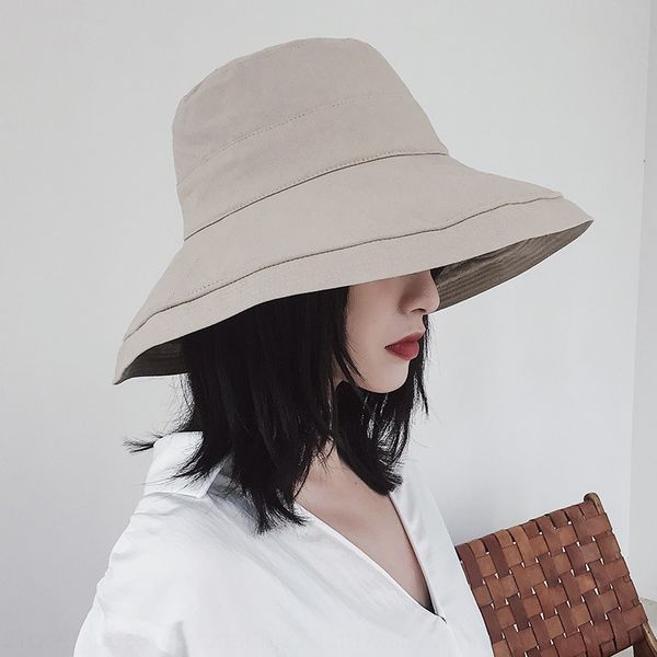 

upgraded black large eaves fisherman children's fisherman sunscreen hat autumn tide all-match sunscreen hat summer, Blue;gray