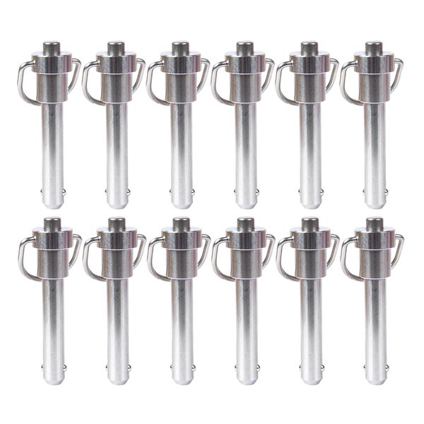 

12x quick release pin with lanyard to avoid losses corrosion and rust resistance 20mm