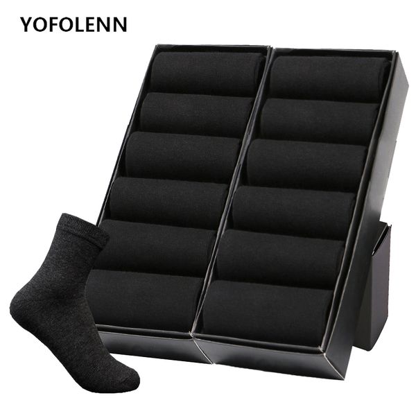12 Pairs//Lot Mens Cotton Socks Business Men Deodorant Crew Socks