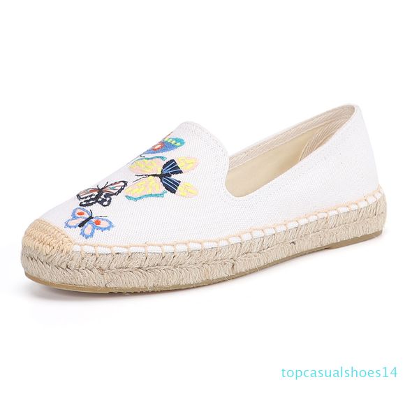 

espadrille for women bottom casual canvas shoes linen girl fisherman ladies flats plimsolls loafers driving shoes canvas thick, Black